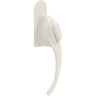 Larson Euro White Push Button Door Latch