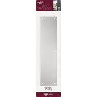 National Satin Aluminum Push Plate