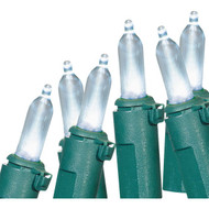 Cool White 100-Bulb Mini Incandescent-Style LED String Light Set with Green Wire