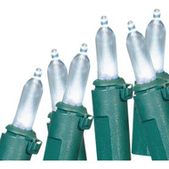 Cool White 200-Bulb Mini Incandescent-Style LED String Light Set with Green Wire