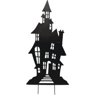 5.75 Ft. Metal Haunted House Halloween Yard Stake