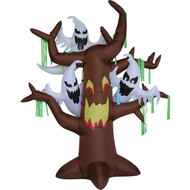 6 Ft. LED Dead Tree with Ghost Airblown Inflatable