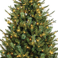 Madison 7.5 Ft. Pine 550-Bulb Clear Incandescent Hinged Prelit Artificial Christmas Tree