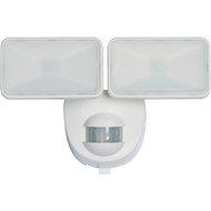 Heath Zenith White 400 Lm. LED Motion Sensing/Dusk-To-Dawn Battery Operated Security Light Fixture