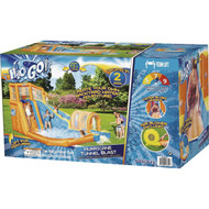 H2OGO! 13 Ft. 9 In. x 10 Ft. 6 In. x 8 Ft. 6 In. Hurricane Tunnel Blast Mega Water Park