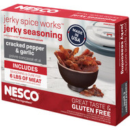 Nesco Cracked Pepper & Garlic Jerky Seasoning  6 Lb. Yield