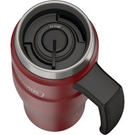 Thermos Stainless King 16 Oz. Matte Red Stainless Steel Travel Mug
