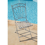 Alpine 3-Piece Antique Slats Foldable Metal Bistro Set