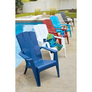 Gracious Living Waterloo Blue Deluxe Contour Adirondack Chair