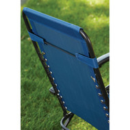 Outdoor Expressions Zero Gravity Relaxer Blue Convertible Lounge Chair