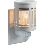 Candle Warmers Classic Metal Mission Ceramic Pluggable Fragrance Warmer