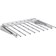 Rubbermaid Configurations Titanium Sliding Pants Rack