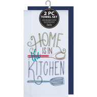 Kay Dee Designs Home Is In The Kitchen Embroidered Kitchen Towel (2-Pack)