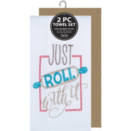 Kay Dee Designs Just Roll With It Embroidered Kitchen Towel (2-Pack)