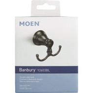 Moen Banbury Double Robe Hook  Matte Black