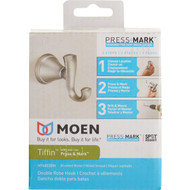 Moen Tiffin Single Robe Hook  Brushed Nickel