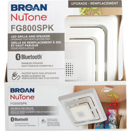 Broan Sensonic 11 In. x 9-3/4 In. x 2 In. White Bath Exhaust Fan Upgrade Kit with Bluetooth Speaker & LED Light