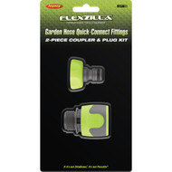 Flexzilla Standard Garden Hose Quick-Connect Coupler & Plug Kit  ZillaGreen (2-Piece)