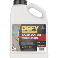 Defy Solid Color Wood Stain  Dark Walnut  1 Gal.