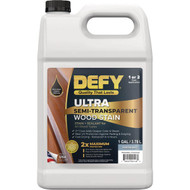 Defy Ultra-Semi-Transparent Wood Stain  Pewter Gray  1 Gal.