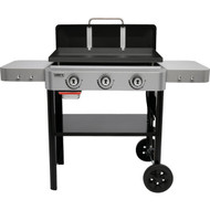 Weber 28 In. 3-Burner Propane Gas Griddle Flat Top Grill  Black
