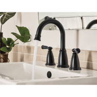 Moen Banbury 2-Handle Lever Widespread Bathroom Faucet  Matte Black