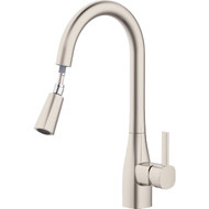 Home Impressions 1-Handle Pull-Down Kitchen Faucet  Brushed Nickel