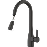 Home Impressions 1-Handle Pull-Down Kitchen Faucet  Matte Black