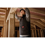 Milwaukee Unisex 2XL Brown Sherpa Lined Canvas Heavy-Duty Vest