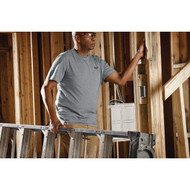 Milwaukee XL Gray Short Sleeve Unisex Hybrid Work Shirt