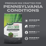 Scotts Turf Builder 2.4 Lb. 200 Sq. Ft. Pennsylvania State Mix Grass Seed  Fertilizer  and Soil Improver Combination