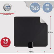 RCA Amplified Ultra-Thin Multi-Directional Indoor HDTV Antenna