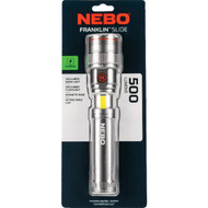 Nebo Franklin Slide LED Anodized Aluminum 500 Lm. Rechargeable Flashlight & Work Light