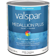 Valspar Medallion Plus Premium Paint & Primer Flat Interior Paint  Tint Base  1 Qt.