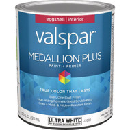 Valspar Medallion Plus Premium Paint & Primer Eggshell Interior Paint  Ultra White  1 Qt.