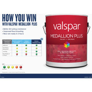 Valspar Medallion Plus Premium Paint & Primer Flat Exterior Paint  Tint Base  5 Gal.