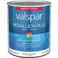 Valspar Medallion Plus Premium Paint & Primer Eggshell Interior Paint Clear Base 1 Qt.