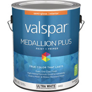 Valspar Medallion Plus Premium Paint & Primer Semi-Gloss Interior Paint  Ultra White  1 Gal.