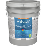 Valspar Medallion Plus Premium Paint & Primer Semi-Gloss Interior Paint  Ultra White  5 Gal.