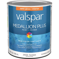 Valspar Medallion Plus Premium Paint & Primer Semi-Gloss Interior Paint  Tint Base  1 Qt.