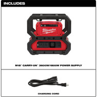 Milwaukee M18 Carry-On 3600W/1800W Power Supply