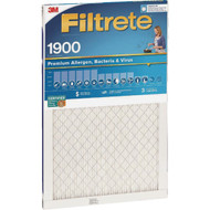 Filtrete 16 In. x 25 In. x 1 In. 1900 MPR Premium Allergen  Bacteria & Virus Furnace Filter  MERV 13