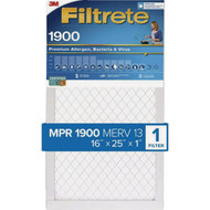 Filtrete 20 In. x 25 In. x 1 In. 1900 MPR Premium Allergen  Bacteria & Virus Furnace Filter  MERV 13