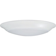 Satco Nuvo 7 In. White 60W Equivalent LED CCT-Selectable Disk Flush Mount Light Fixture