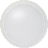 Satco Nuvo 10 In. White 75W Equivalent LED CCT-Selectable Disk Flush Mount Light Fixture