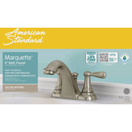 American Standard Marquette Brushed Nickel 2-Handle Lever 4 In. Centerset Bathroom Faucet with Pop-Up