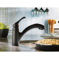 Moen Renzo 1-Handle Pull-Out Kitchen Faucet  Matte Black