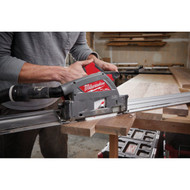 Milwaukee M18 FUEL Brushless 6-1/2 In. Cordless Plunge Track Saw Kit with 6.0 Ah Battery & Charger