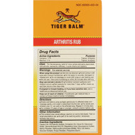 Tiger Balm 4 Oz. Arthritis Rub Pain Reliever