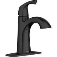 Moen Lindor 1-Handle Lever Centerset Bathroom Faucet  Matte Black